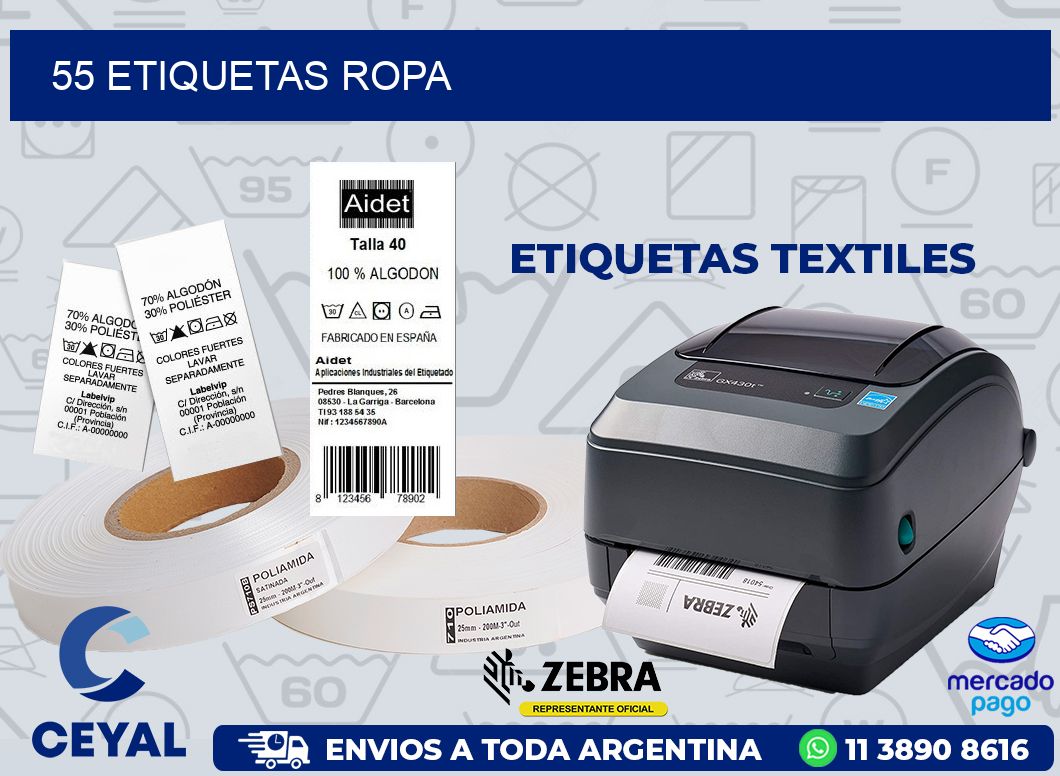 55 ETIQUETAS ROPA