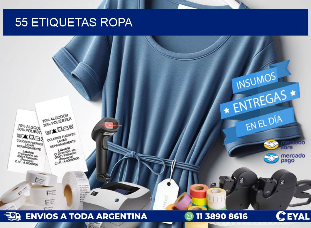 55 ETIQUETAS ROPA