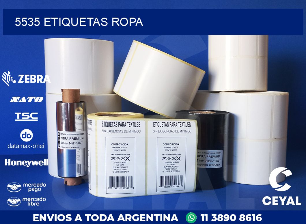 5535 ETIQUETAS ROPA