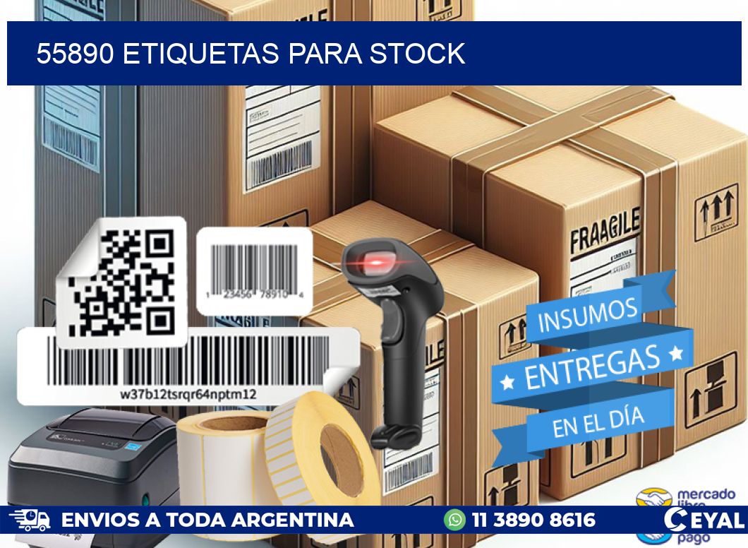 55890 ETIQUETAS PARA STOCK