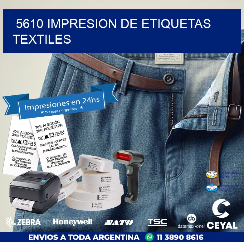 5610 IMPRESION DE ETIQUETAS TEXTILES