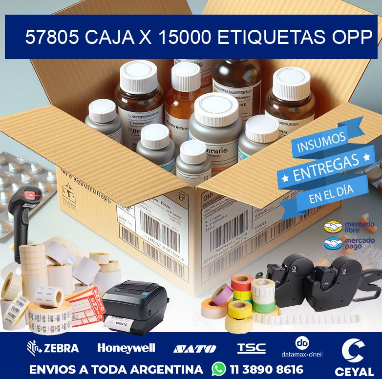 57805 CAJA X 15000 ETIQUETAS OPP
