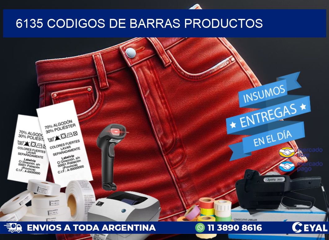 6135 Codigos de barras productos