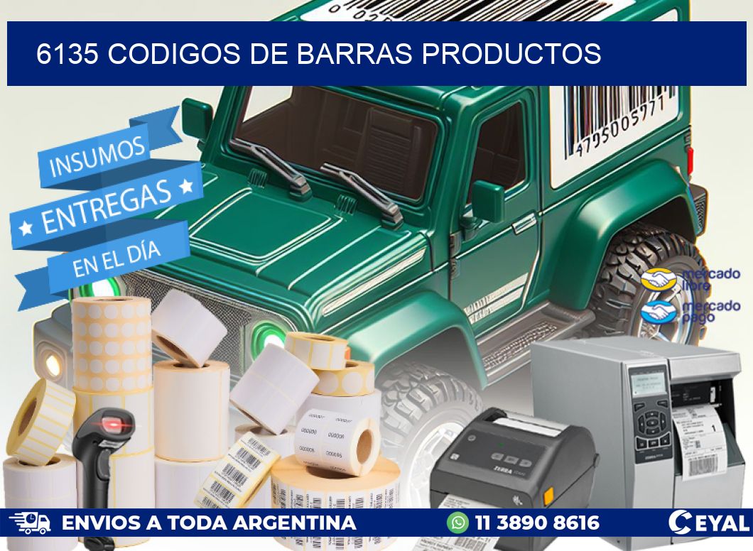 6135 Codigos de barras productos