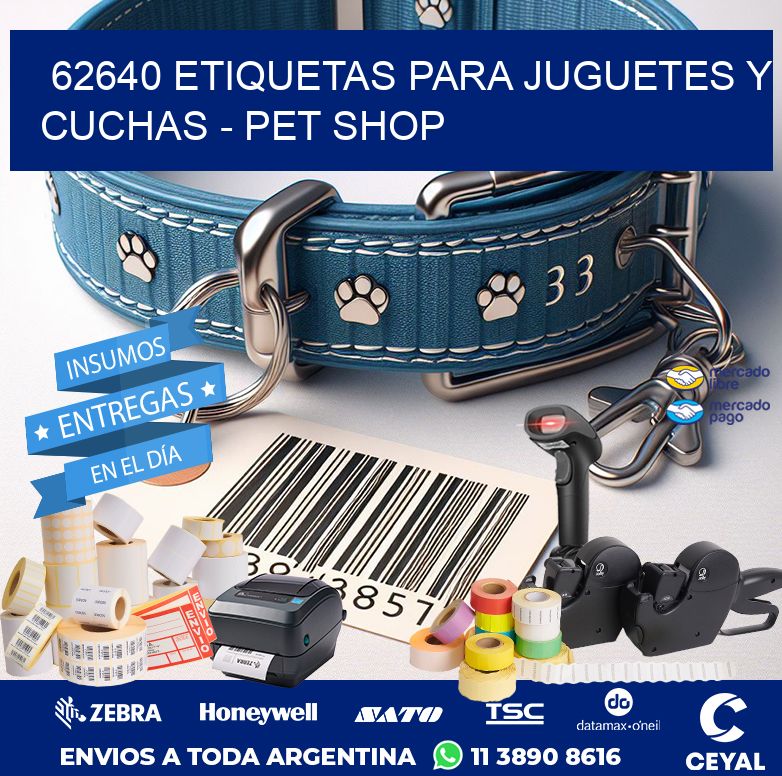 62640 ETIQUETAS PARA JUGUETES Y CUCHAS - PET SHOP