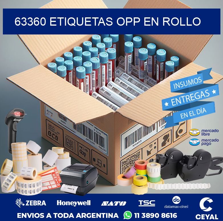 63360 ETIQUETAS OPP EN ROLLO