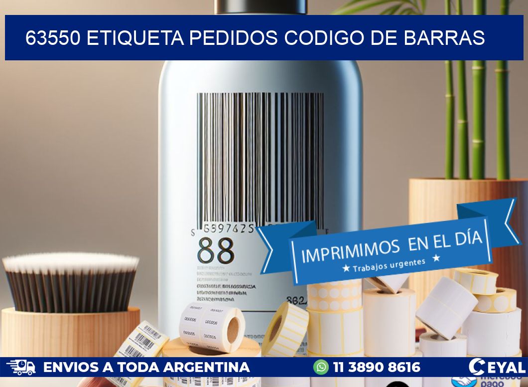 63550 etiqueta pedidos codigo de barras