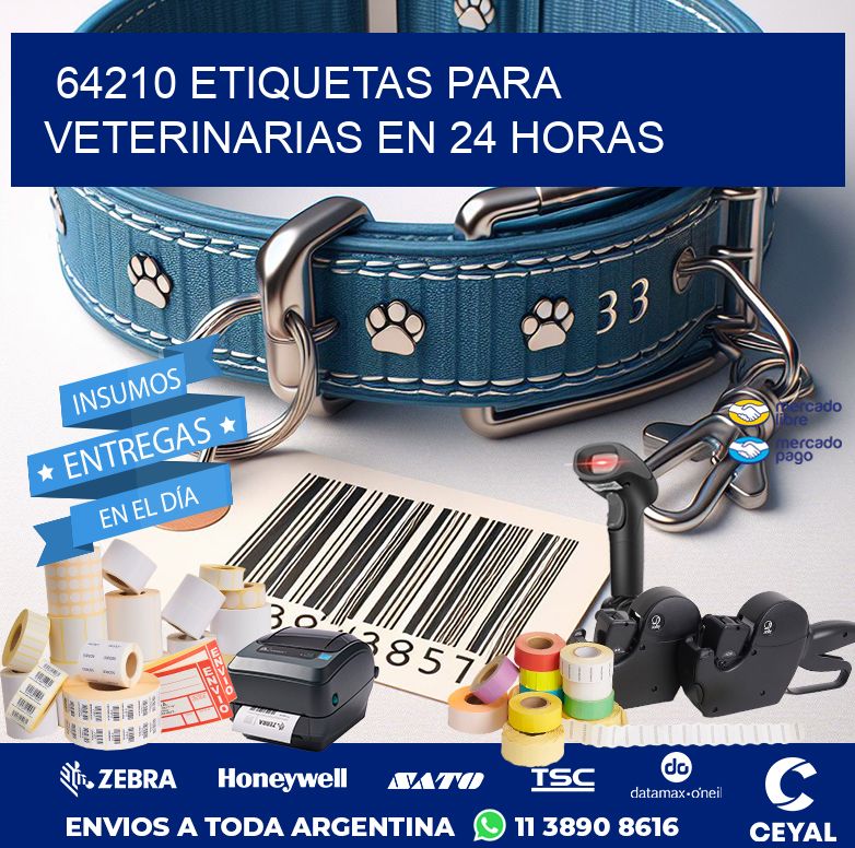 64210 ETIQUETAS PARA VETERINARIAS EN 24 HORAS