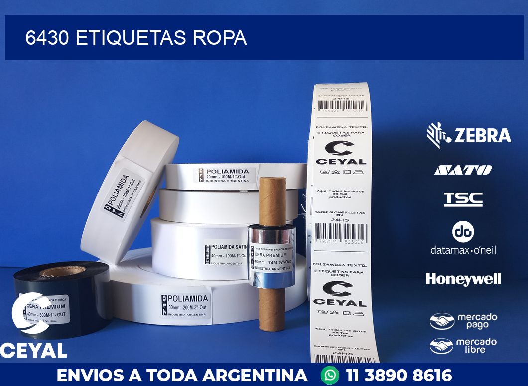 6430 ETIQUETAS ROPA