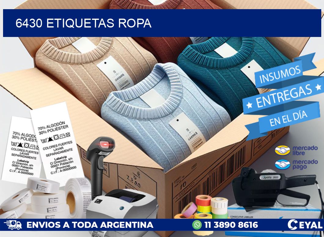 6430 ETIQUETAS ROPA