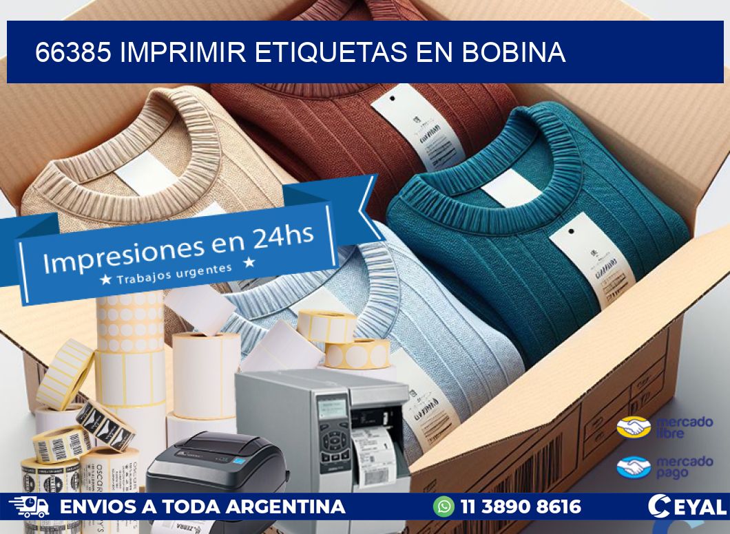66385 imprimir etiquetas en bobina