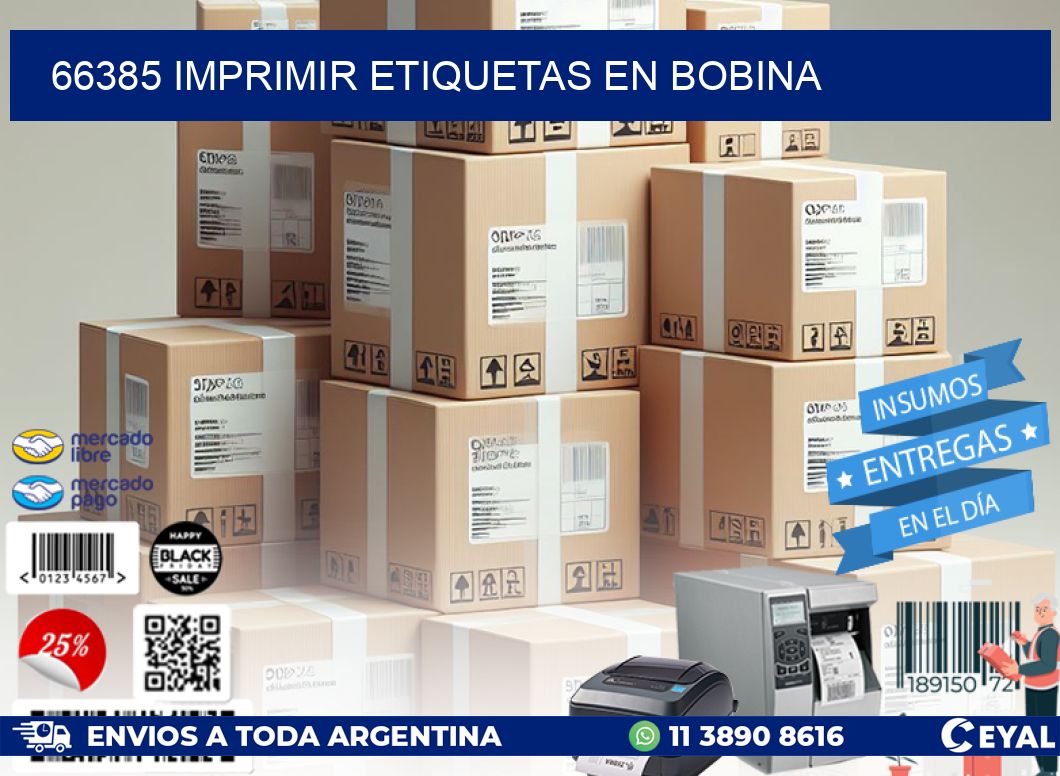 66385 imprimir etiquetas en bobina