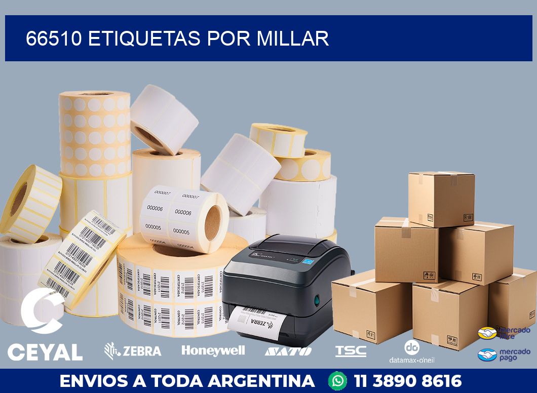 66510 etiquetas por millar