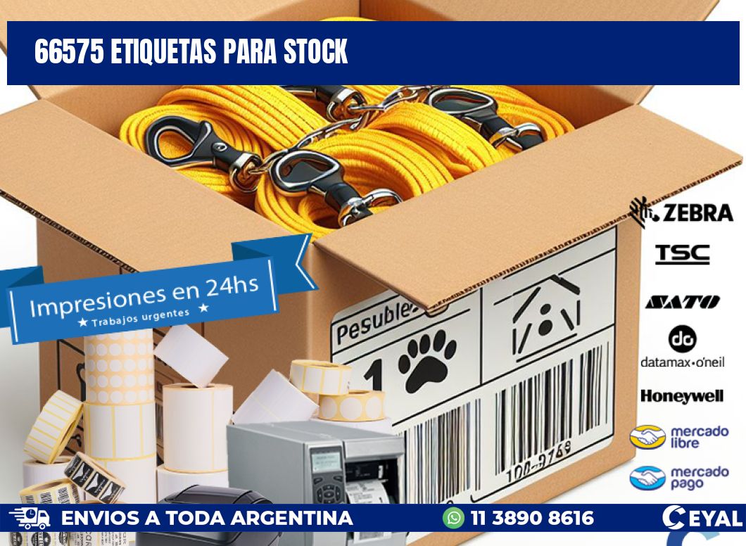 66575 ETIQUETAS PARA STOCK