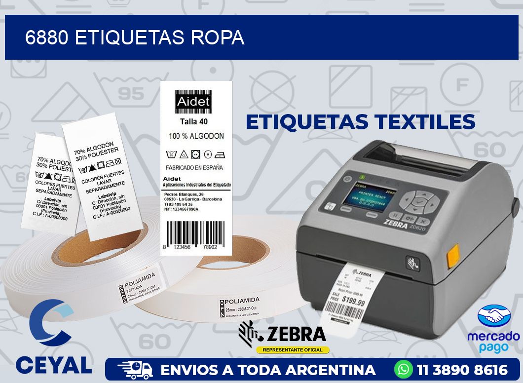 6880 ETIQUETAS ROPA