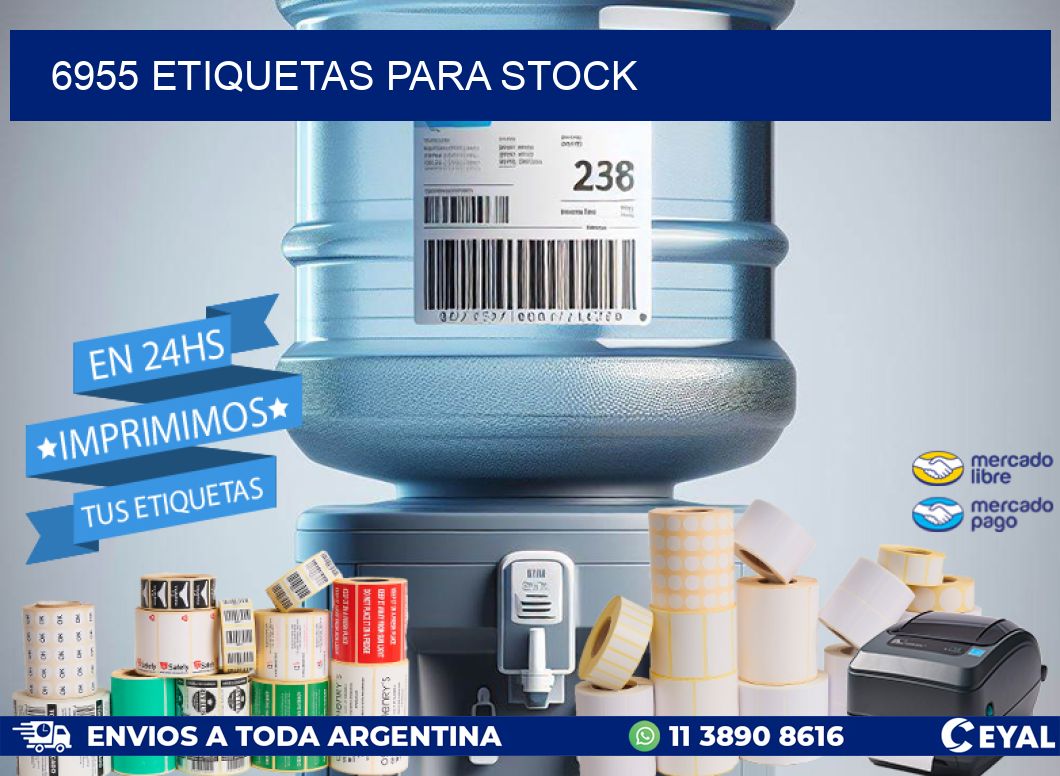 6955 ETIQUETAS PARA STOCK