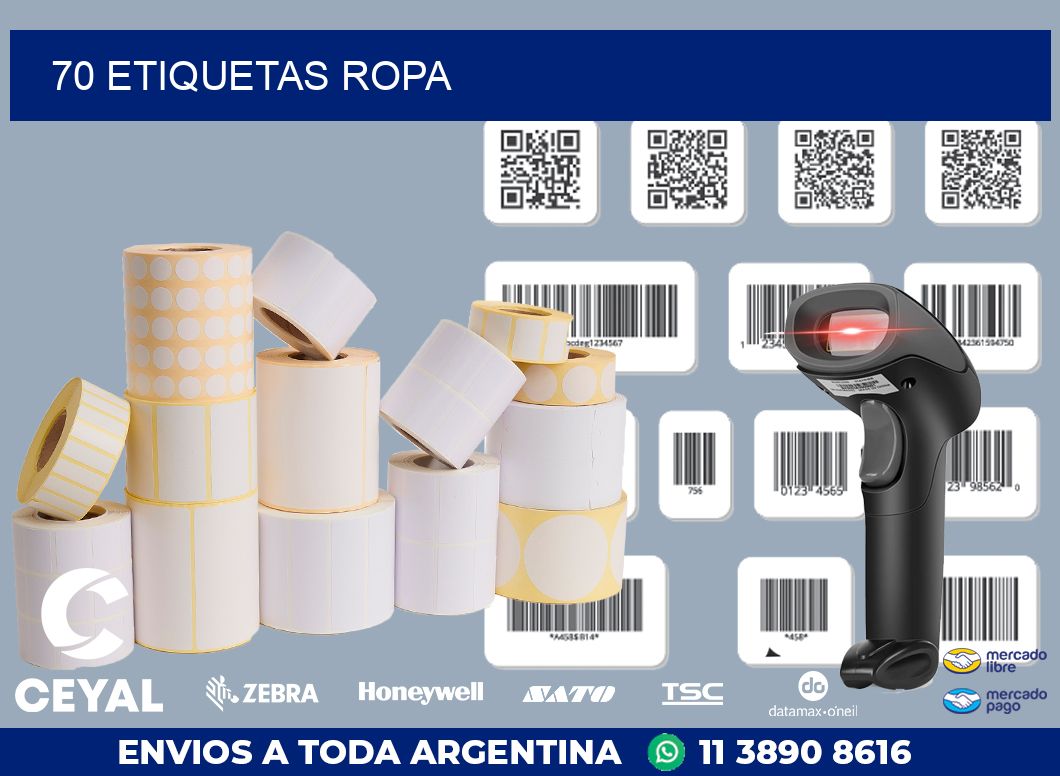 70 ETIQUETAS ROPA