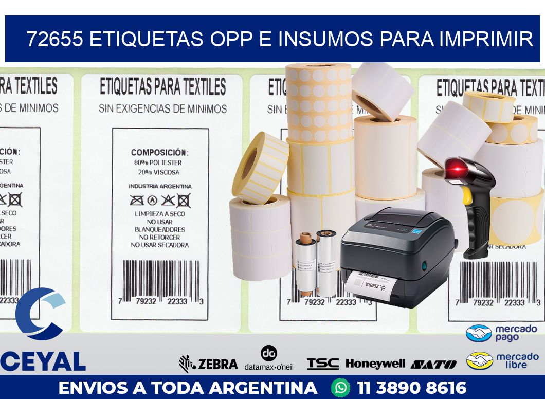 72655 ETIQUETAS OPP E INSUMOS PARA IMPRIMIR