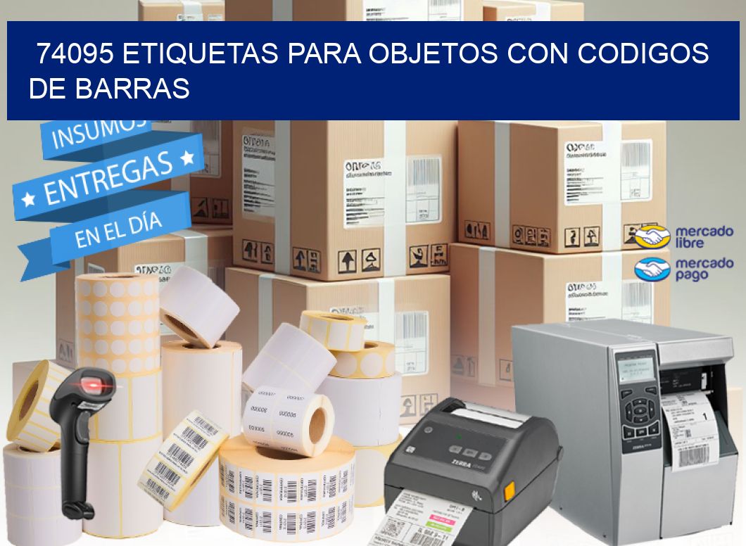 74095 ETIQUETAS PARA OBJETOS CON CODIGOS DE BARRAS