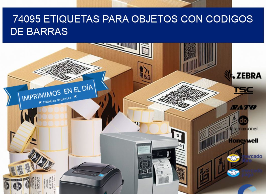74095 ETIQUETAS PARA OBJETOS CON CODIGOS DE BARRAS