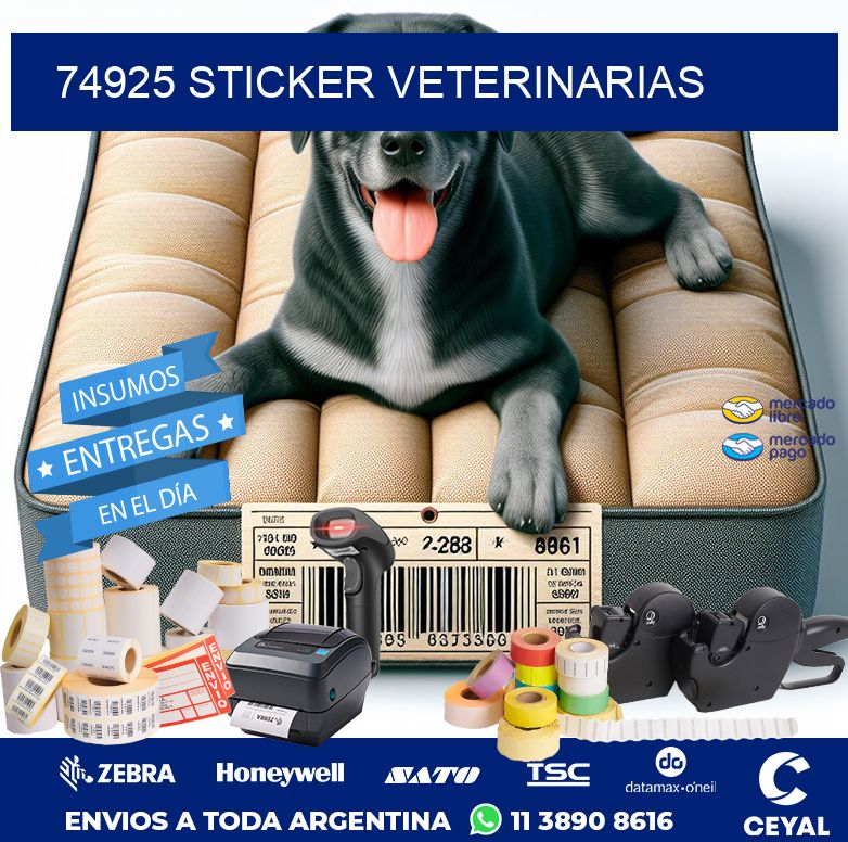 74925 STICKER VETERINARIAS