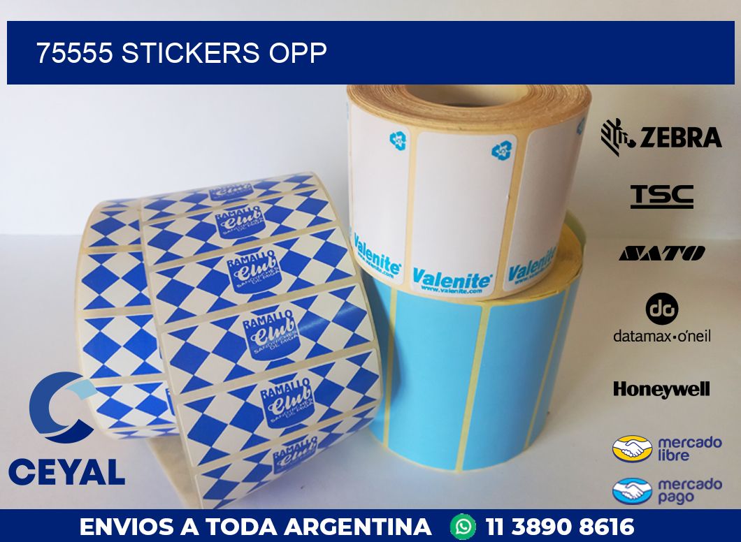 75555 STICKERS OPP