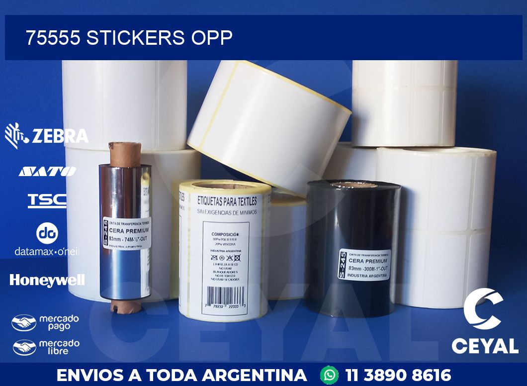 75555 STICKERS OPP