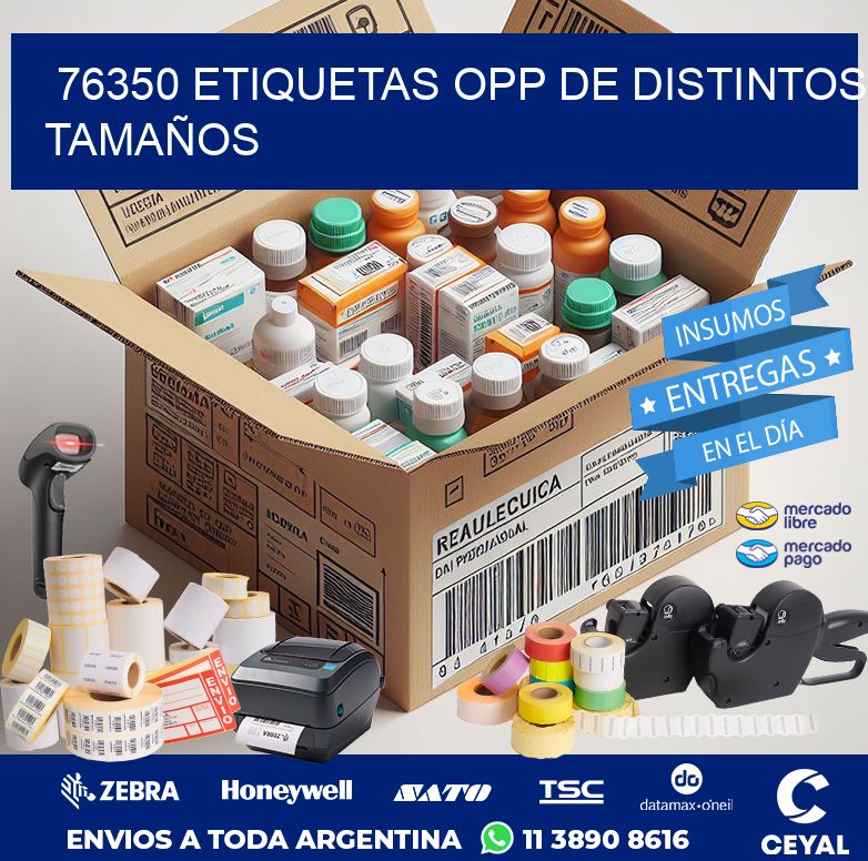 76350 ETIQUETAS OPP DE DISTINTOS TAMAÑOS