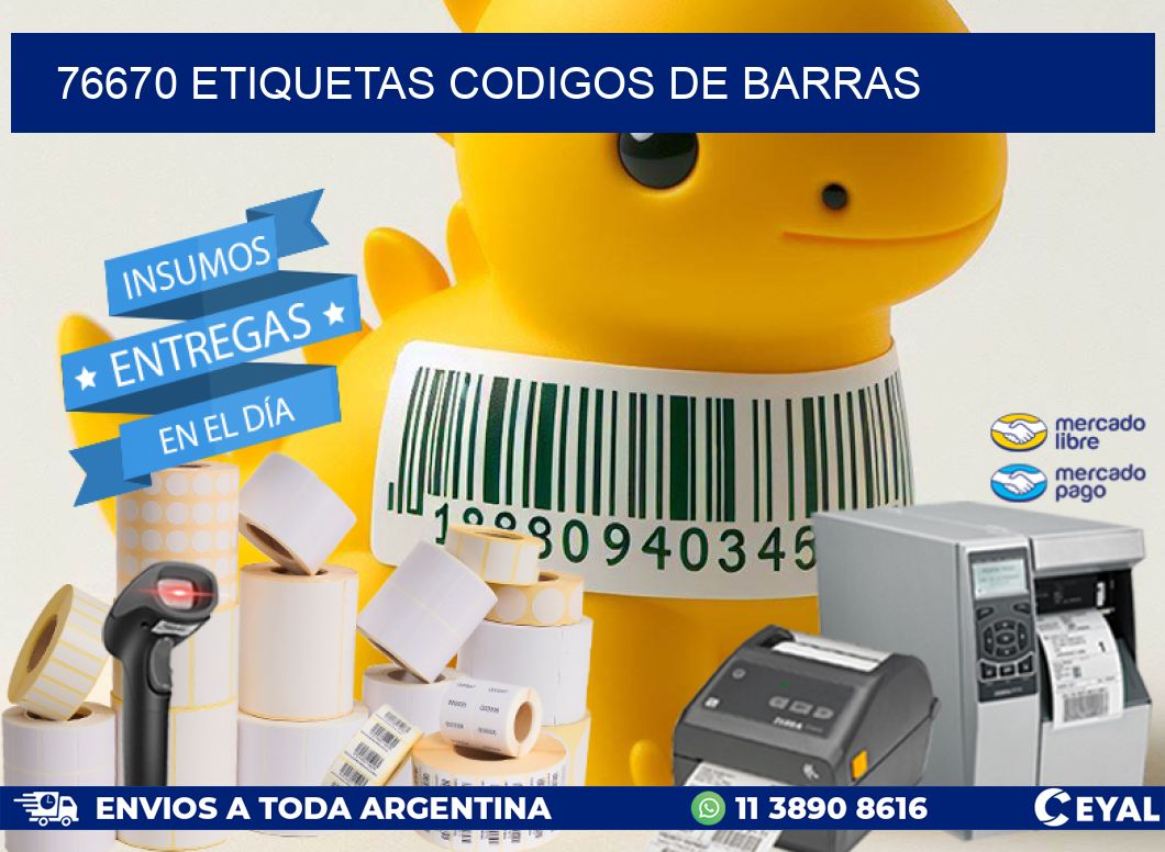 76670 etiquetas codigos de barras