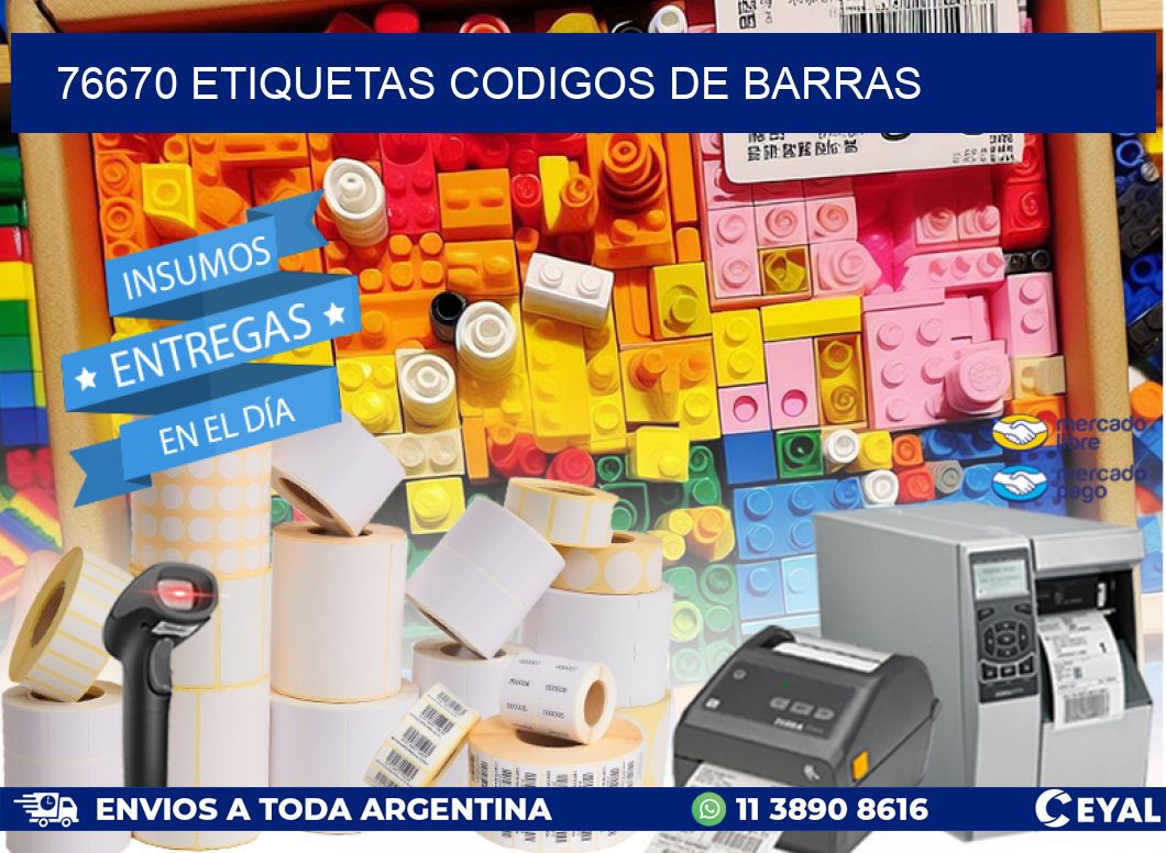 76670 etiquetas codigos de barras
