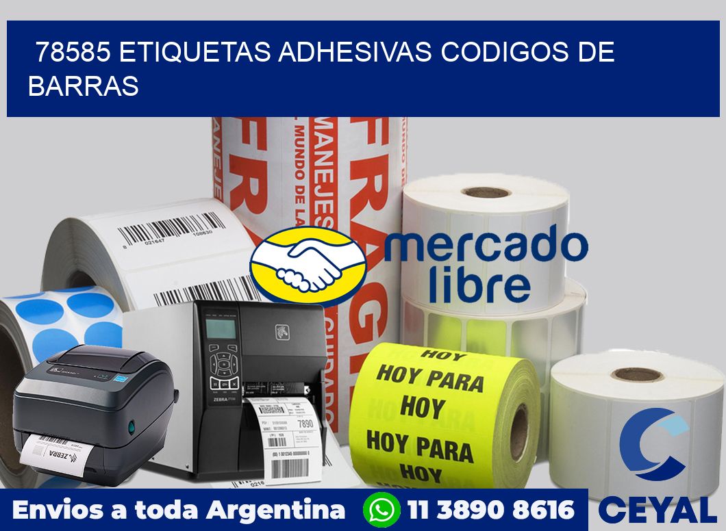 78585 ETIQUETAS ADHESIVAS CODIGOS DE BARRAS