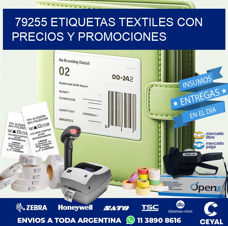 79255 ETIQUETAS TEXTILES CON PRECIOS Y PROMOCIONES