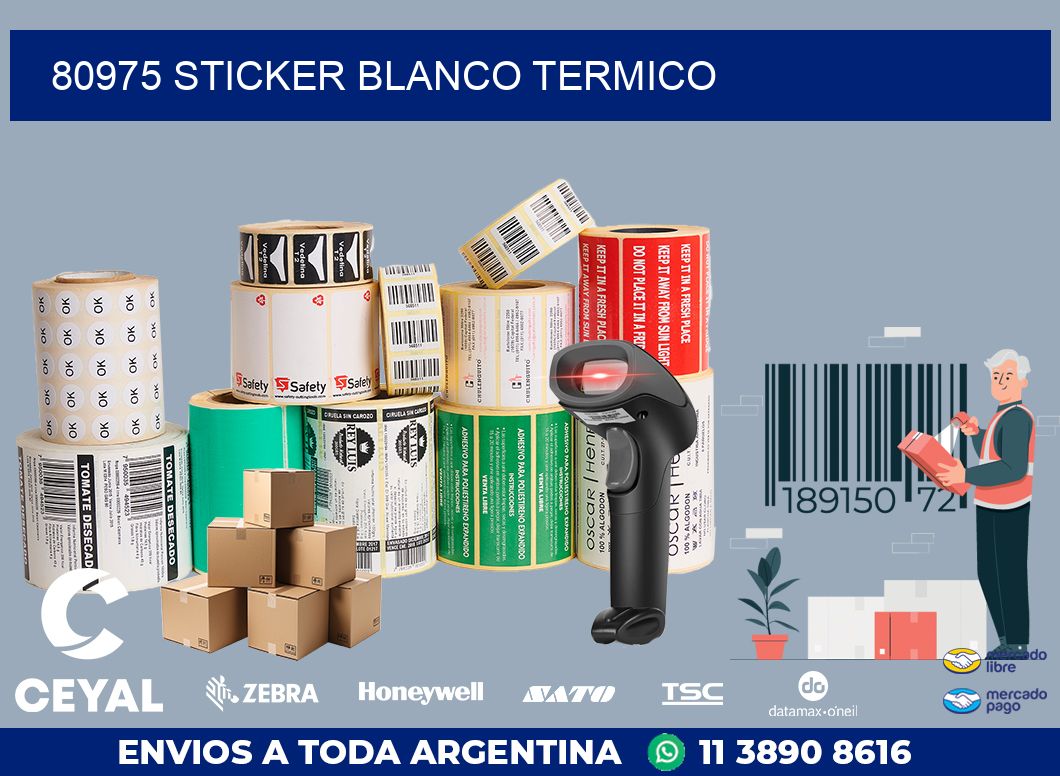 80975 sticker blanco termico
