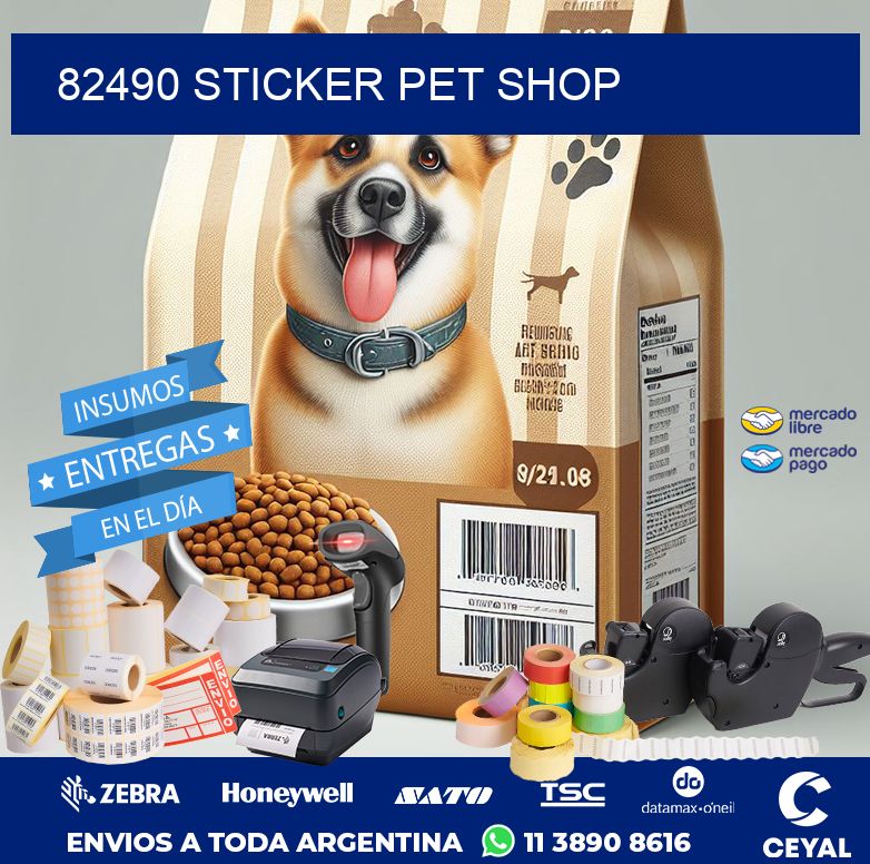 82490 STICKER PET SHOP