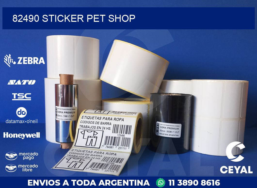 82490 STICKER PET SHOP