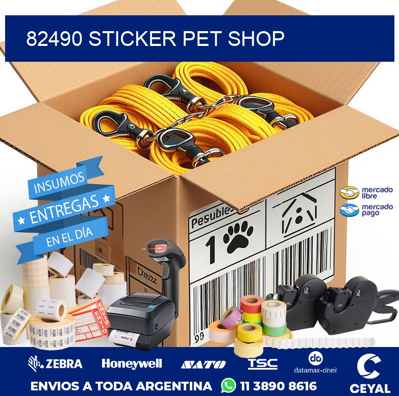 82490 STICKER PET SHOP