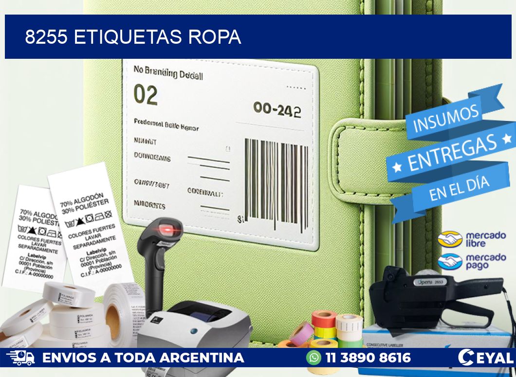 8255 ETIQUETAS ROPA