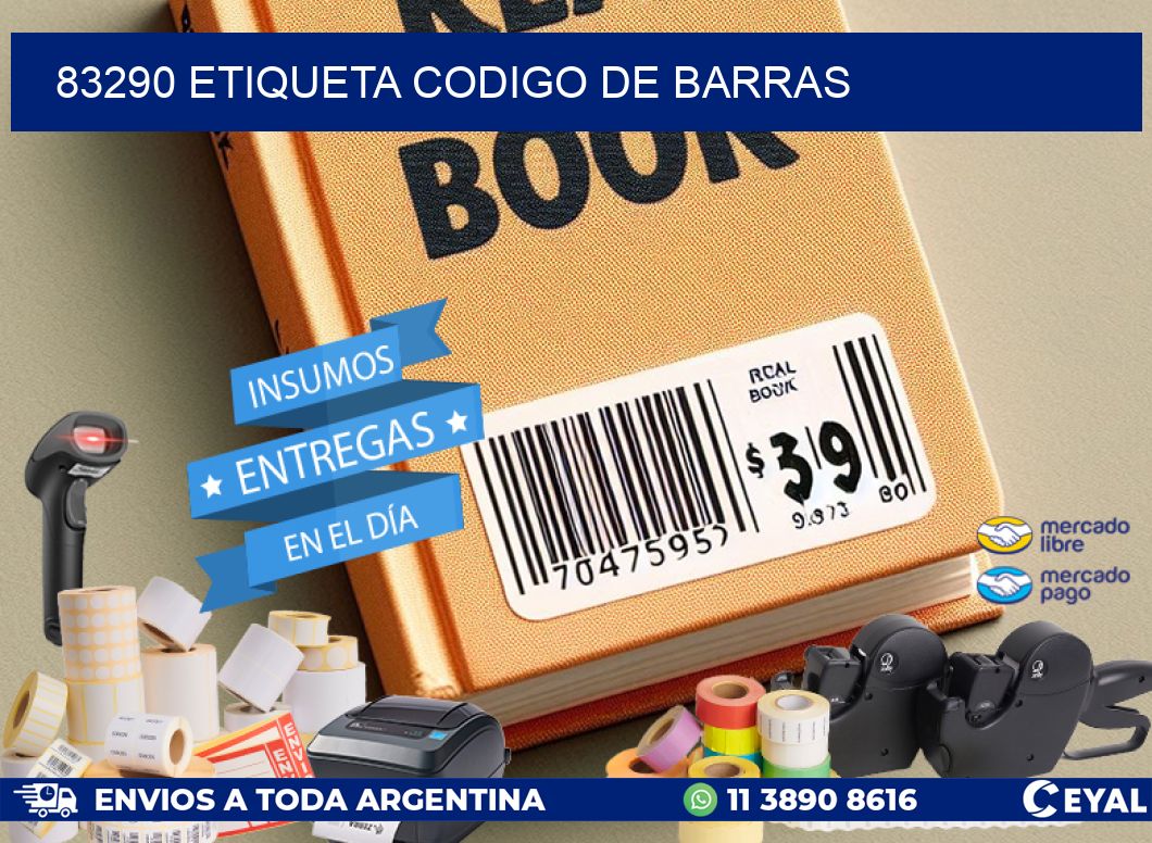 83290 etiqueta codigo de barras