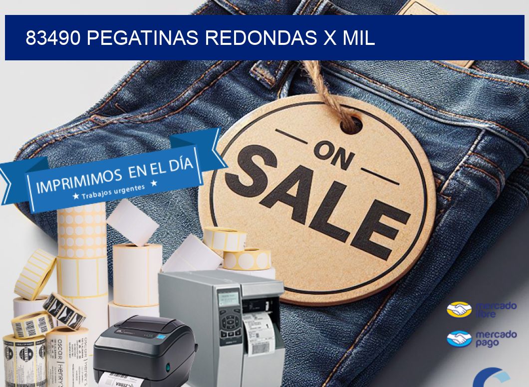 83490 PEGATINAS REDONDAS X MIL