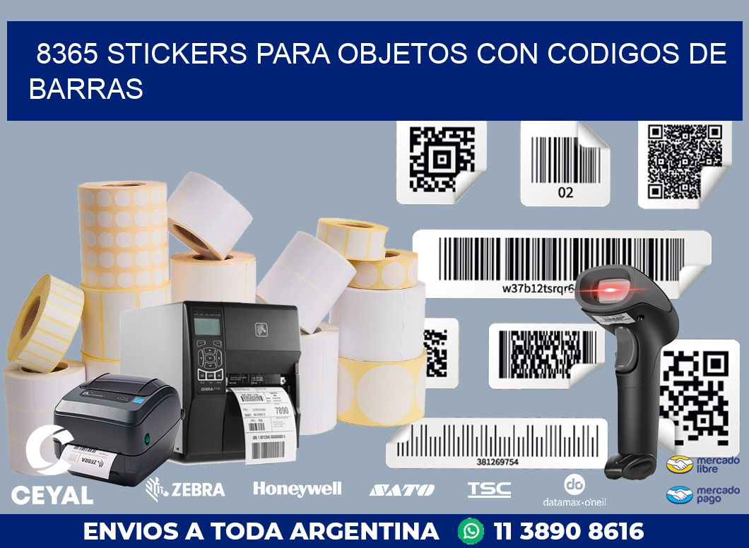 8365 STICKERS PARA OBJETOS CON CODIGOS DE BARRAS