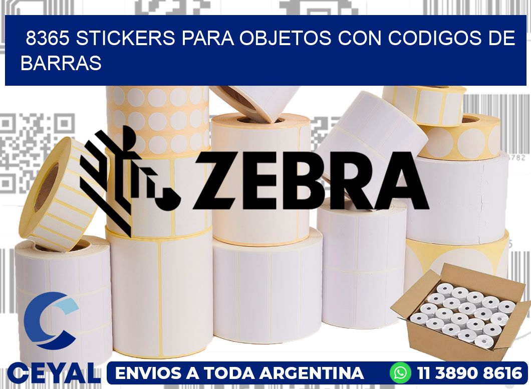 8365 STICKERS PARA OBJETOS CON CODIGOS DE BARRAS