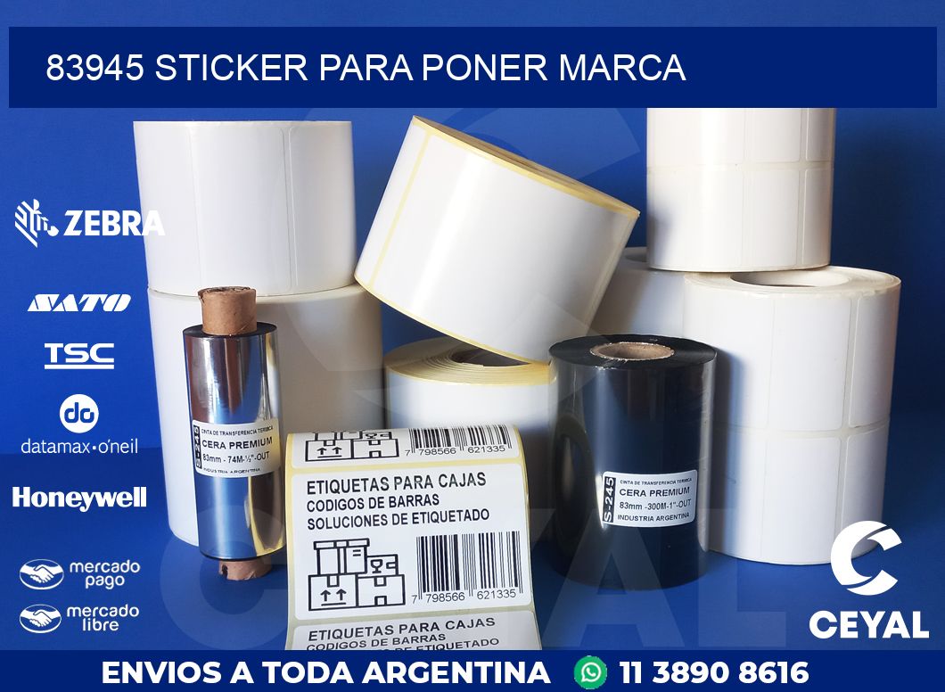 83945 STICKER PARA PONER MARCA