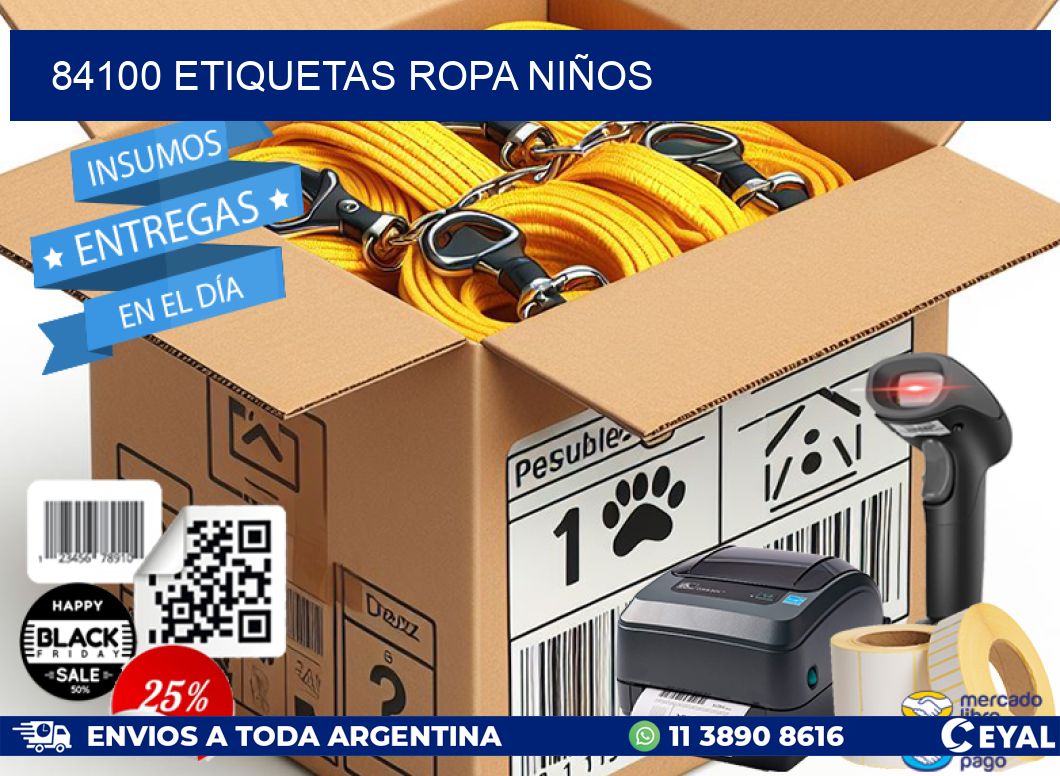 84100 ETIQUETAS ROPA NIÑOS