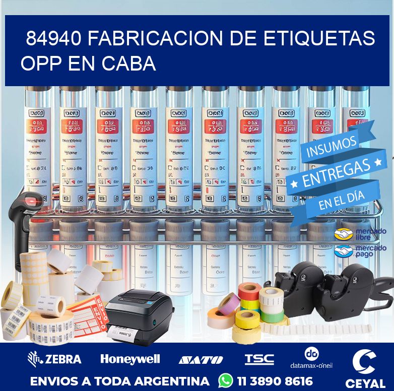 84940 FABRICACION DE ETIQUETAS OPP EN CABA