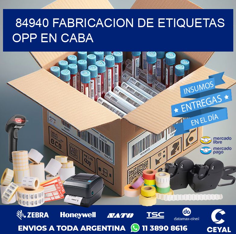 84940 FABRICACION DE ETIQUETAS OPP EN CABA