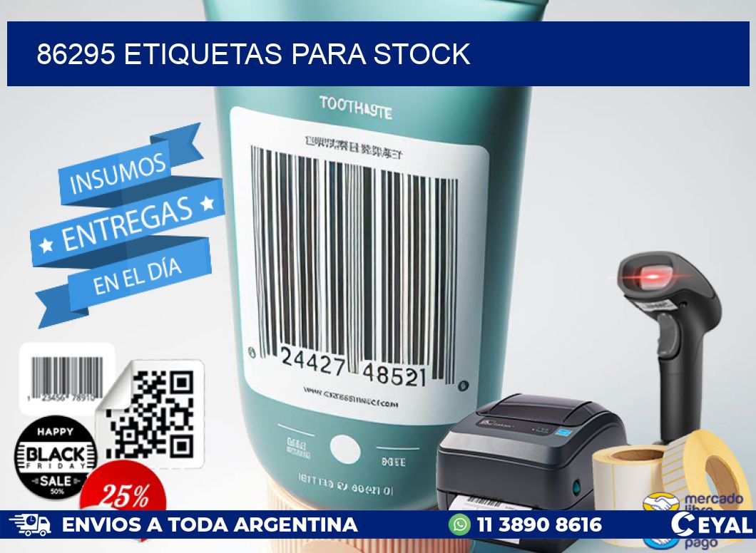 86295 ETIQUETAS PARA STOCK