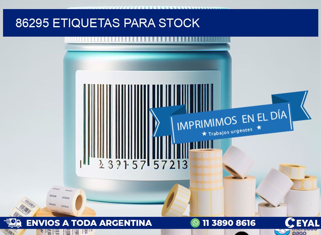 86295 ETIQUETAS PARA STOCK