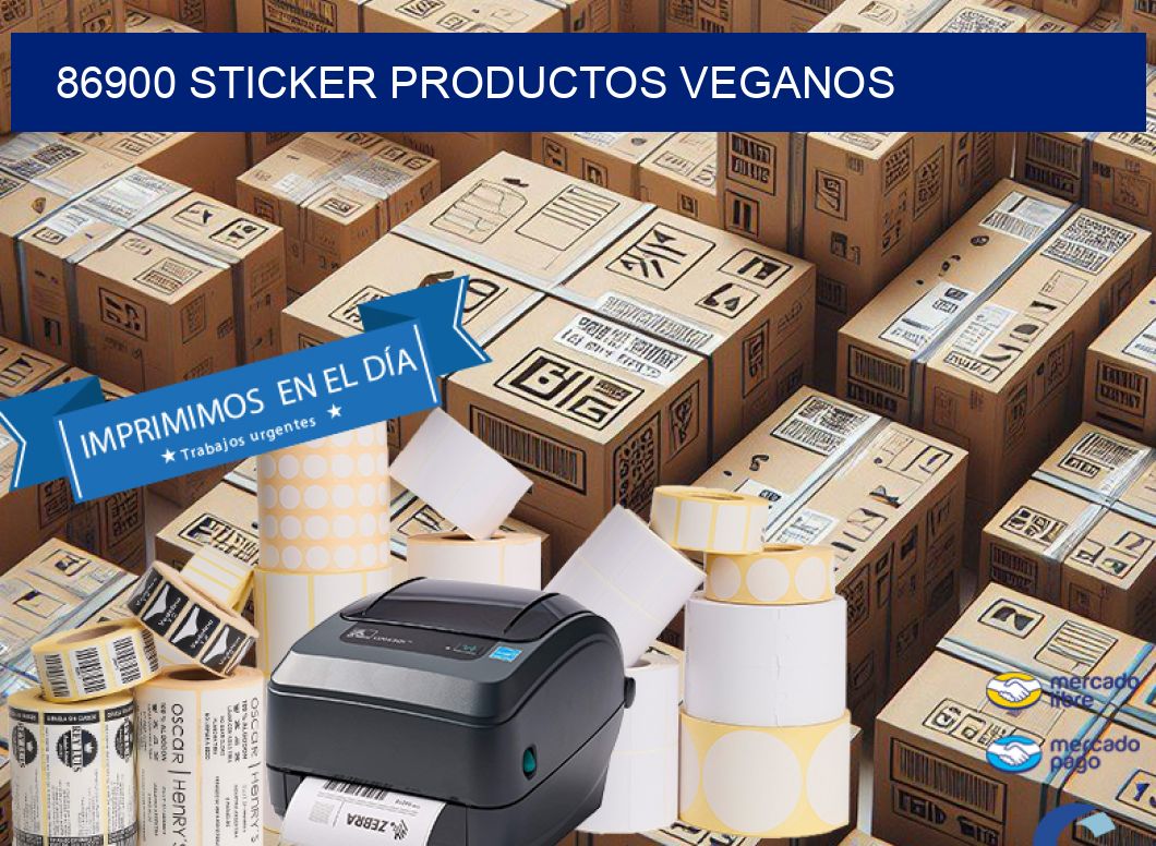 86900 STICKER PRODUCTOS VEGANOS