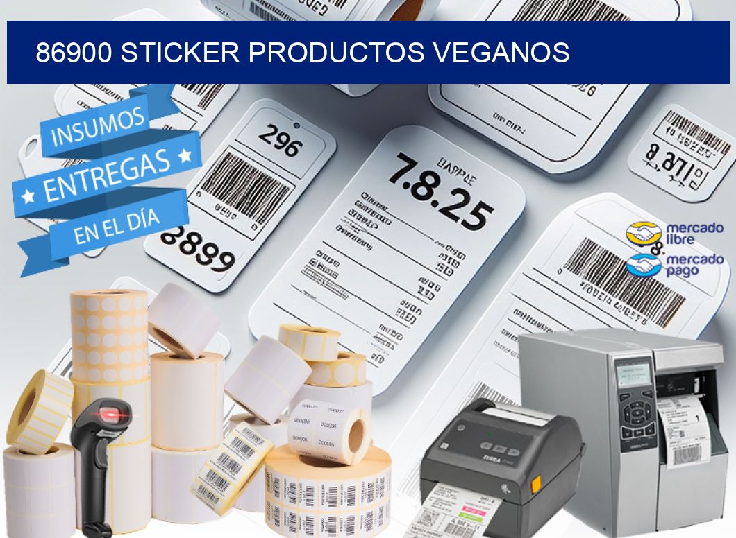 86900 STICKER PRODUCTOS VEGANOS