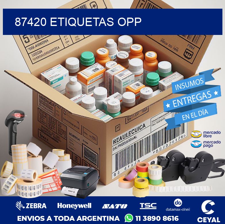 87420 ETIQUETAS OPP
